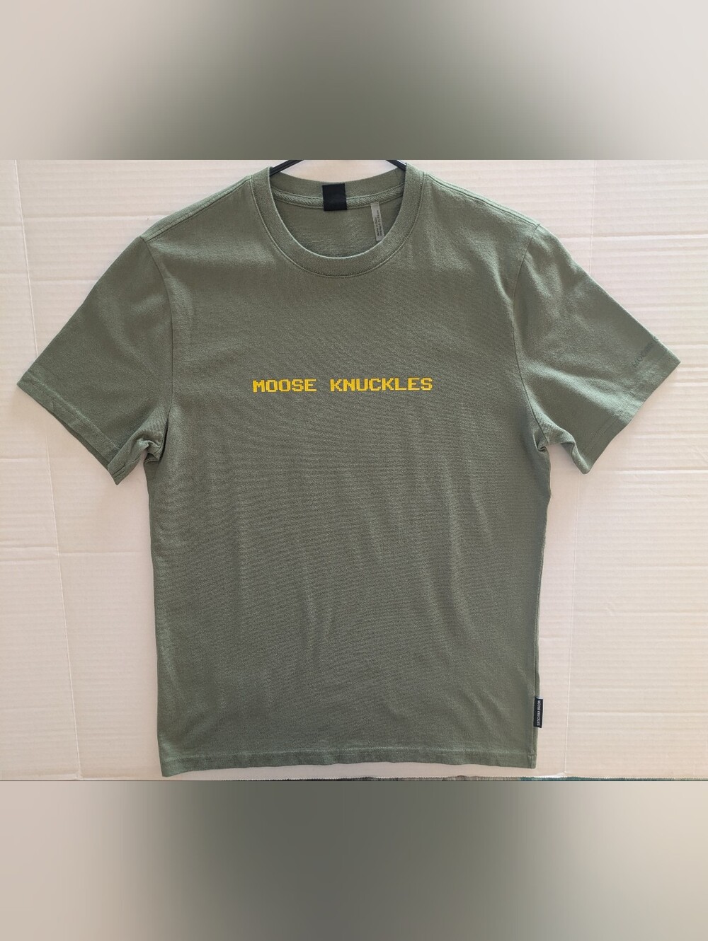 Moose Knuckles Men's Olive Green T-Shirt- XS (NWOT) (Fits Bigger!)